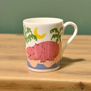 🌴 Studio Nova “Happy Mood” Hippo Mug – Lover Collection